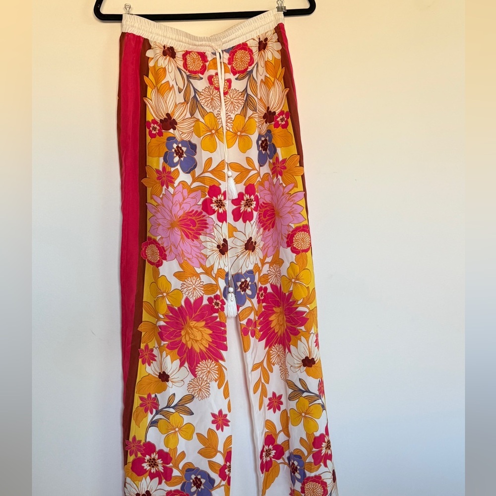 Jade Multicolor Floral Wide Leg Jumpsuit - Picture 9 of 12